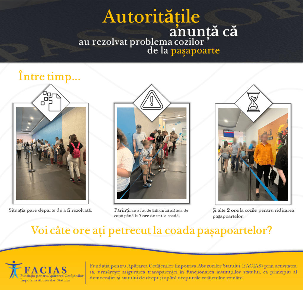 , Autoritățile au anunțat că problema cozilor de la pașapoarte a fost rezolvată, FACIAS