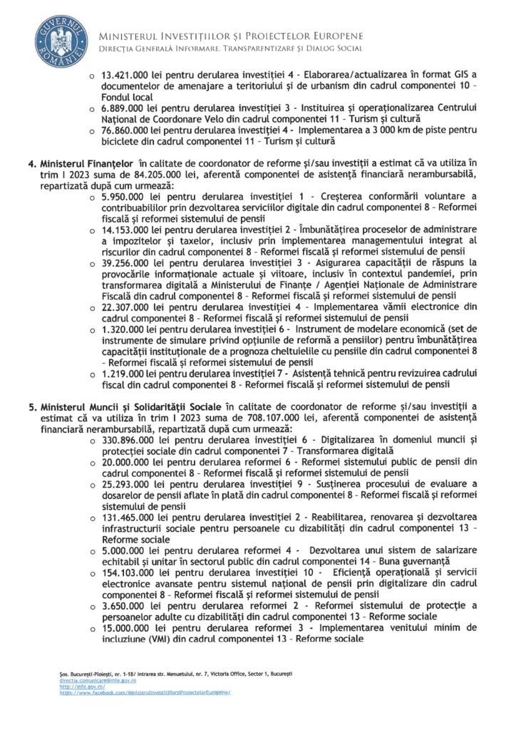 , Răspunsul Ministerului Investițiilor și Proiectelor Europene – DOCUMENT, FACIAS