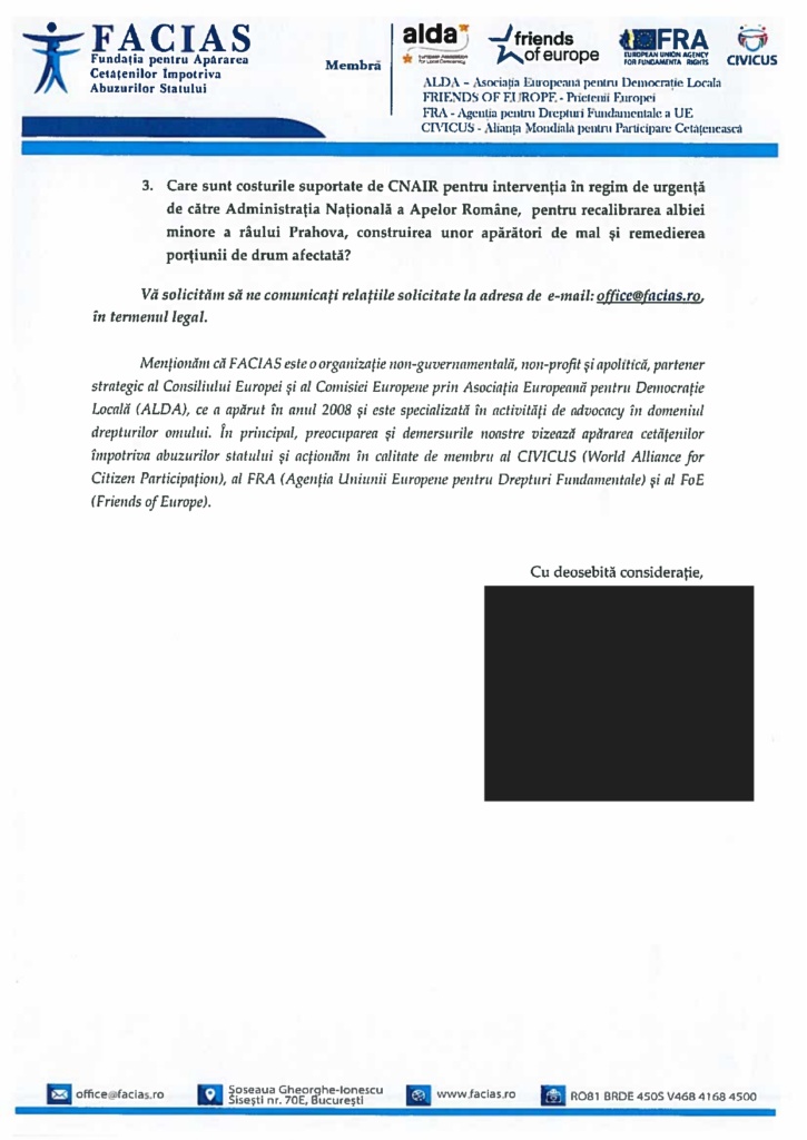 , DN1, surpat pe 60 de metri. FACIAS solicită explicații responsabililor, FACIAS