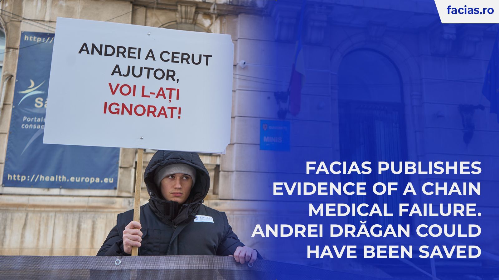 , FACIAS publică dovada unui eșec medical &icirc;n lanț. Andrei Drăgan putea fi salvat, FACIAS