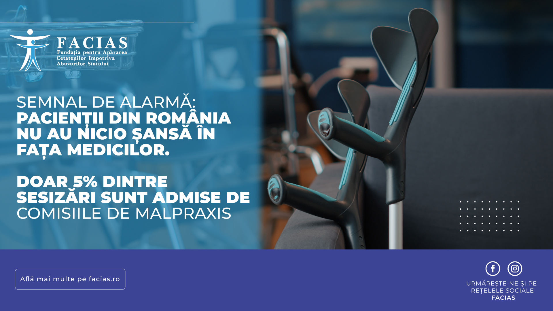, Semnal de alarmă: Pacienții din Rom&acirc;nia nu au nicio șansă &icirc;n fața medicilor.  Doar 5% dintre sesizări sunt admise de Comisiile de Malpraxis, FACIAS