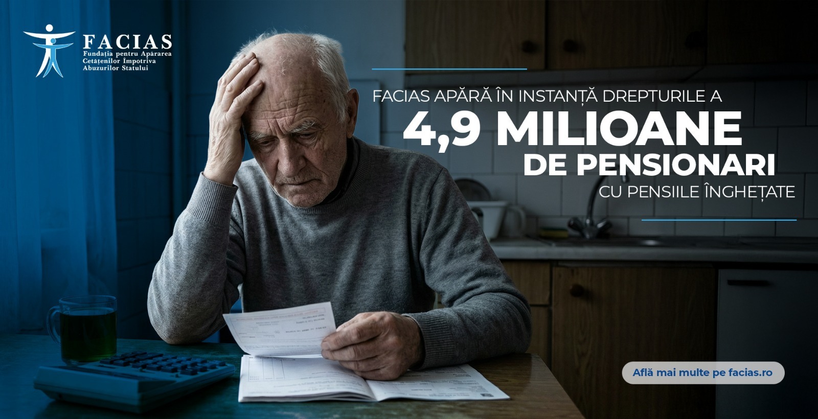 , FACIAS apără &icirc;n instanță drepturile a 4,9 milioane de pensionari care au rămas cu pensiile &icirc;nghețate, FACIAS